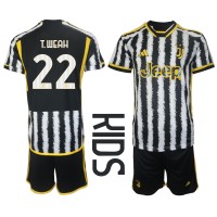 Juventus Timothy Weah #22 Domaci Dres za djecu 2023-24 Kratak Rukav (+ Kratke hlače)